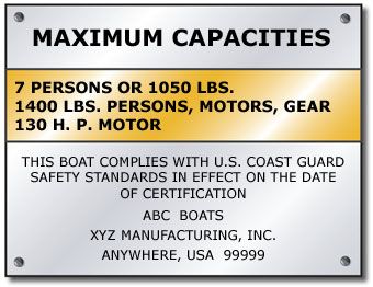 how to get a replacement boat capacity plate