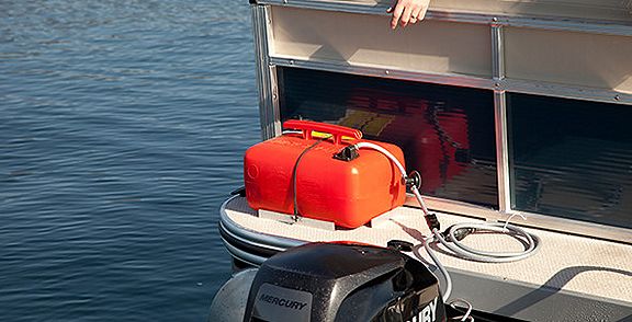 pontoon boat gas tank